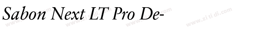 Sabon Next LT Pro De字体转换